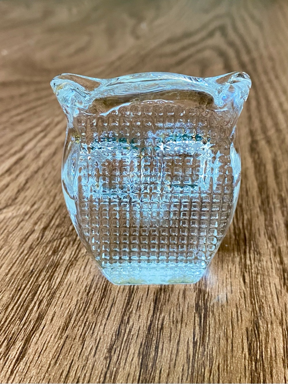 Vintage Swedish Glass Owl Paperweight Figurine - Picture 5 of 12